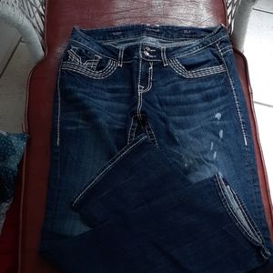 Vigoss  flare size 14 Jean's distress